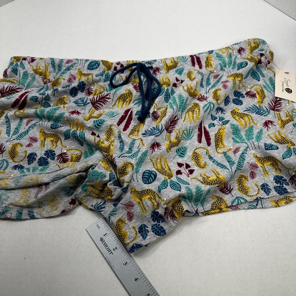 Secret Treasures Womens Size 3X 22W-24W Sleep Short Leopard Leaves New With Tags - Picture 8 of 11